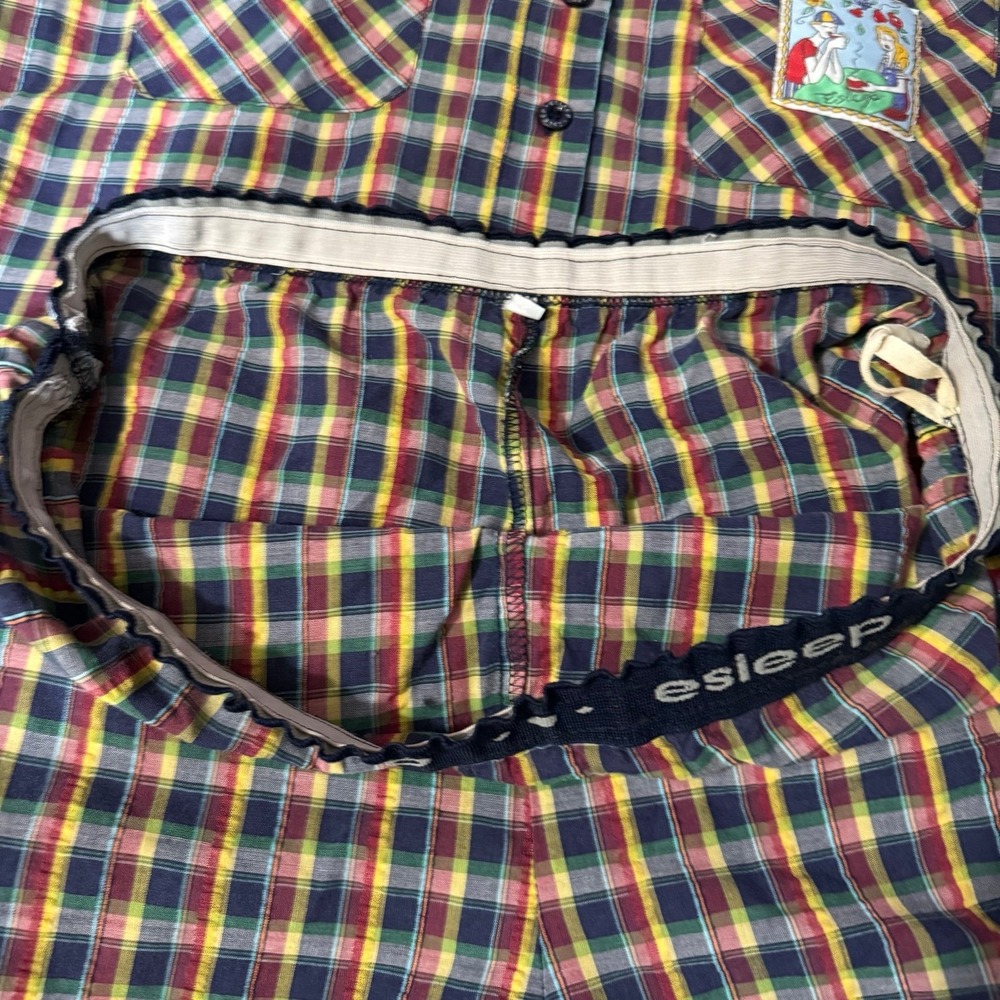 Vintage Esleep plaid sleep pajama set shorts - Picture 6 of 11